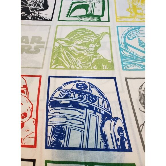 Star Wars Twin Flat Sheet, Jedi R2D2 Yoda, Star Wars Sheet - Picture 3 of 8